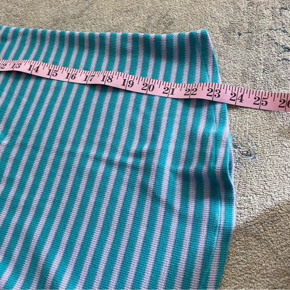 Victoria’s Secret Thermal Pajama Set Pants Henley Top Striped Metallic Small - Picture 8 of 15